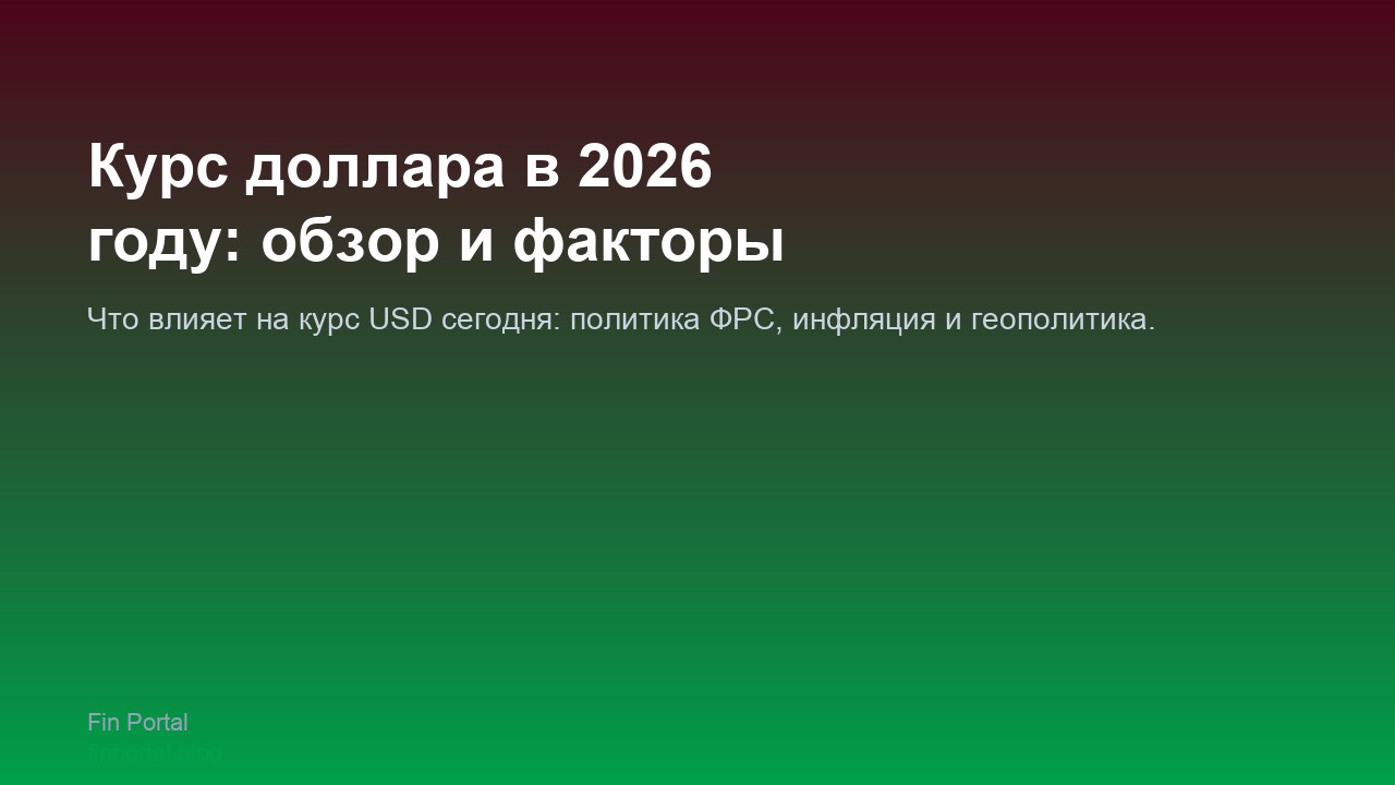 Курс доллара в 2026 году: обзор и факторы