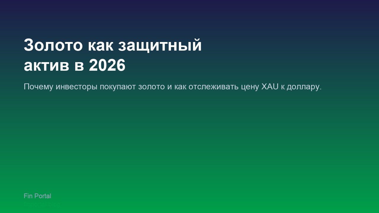 Золото как защитный актив в 2026